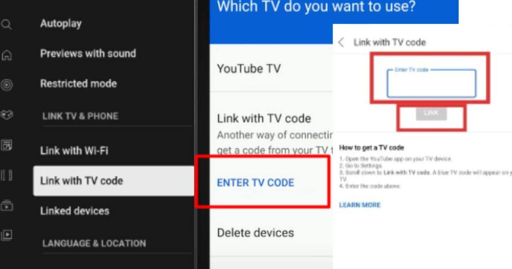 How to enter the code for YouTube TV Start