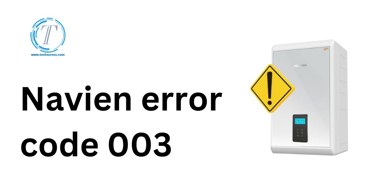 Navien error code 003